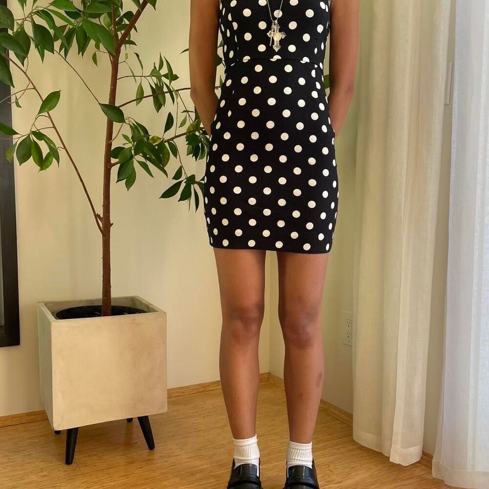 Forever-21 Women's Black and Navy Dress
